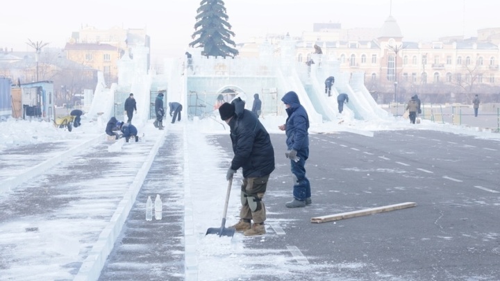 Ледовый городок в Чите торжественно откроют 23 декабря на площади Ленина