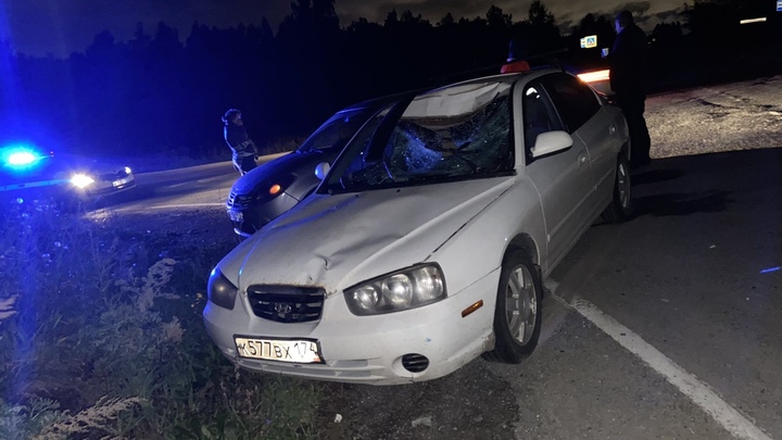 В Челябинске в ночной аварии погиб пешеход.