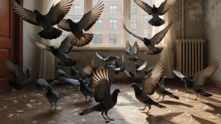 Голуби оккупировали квартиру саратовчанки во время ее отпуска