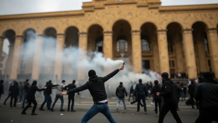 Русские убивают много людей: В Грузии начались новые русофобские провокации. Подлое нападение было снято на камеру