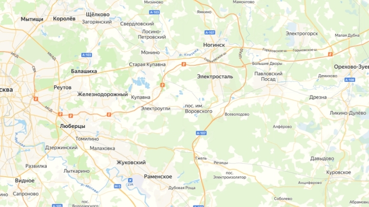 Трасса М-12 на картах Яндекса уже открыта от Москвы до Арзамаса
