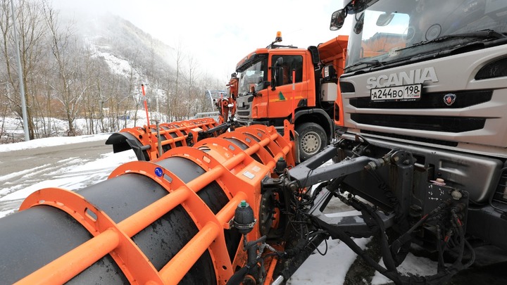 В Анапе на случай обледенения дорог заготовили 2 тыс. тонн песко-соляной смеси