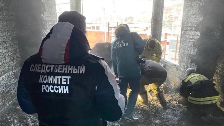 Появилось видео страшного пожара, в котором погибли трое детей под Иркутском