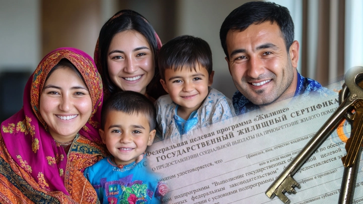 Раздача бесплатных квартир - фото очередной счастливой семьи вызвало недоумение: Мигранты с паспортами России были ещё цветочками