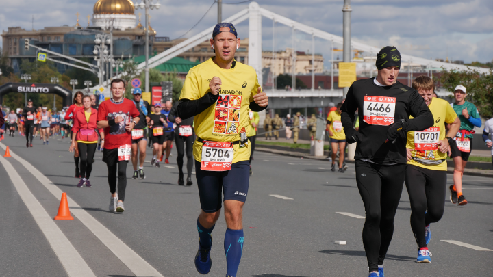 Участники Московского марафона преодолеют дистанции 10 и 42,2 километра