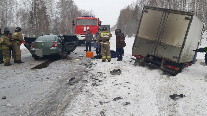 Авария с пострадавшими случилась из-за снегопада на трассе Челябинской области