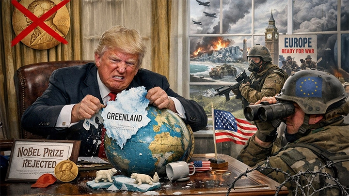 Трампу опять не дали Нобелевскую премию. Доигрались! Под горячую руку попала Гренландия. Европа готовится к войне с США