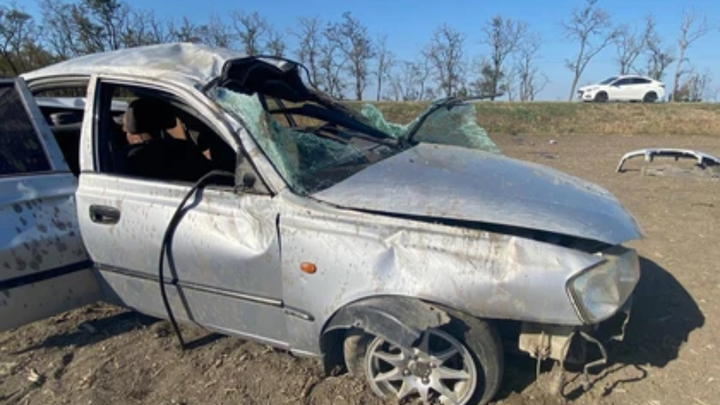 На Кубани перевернулась легковушка, погибла пенсионерка