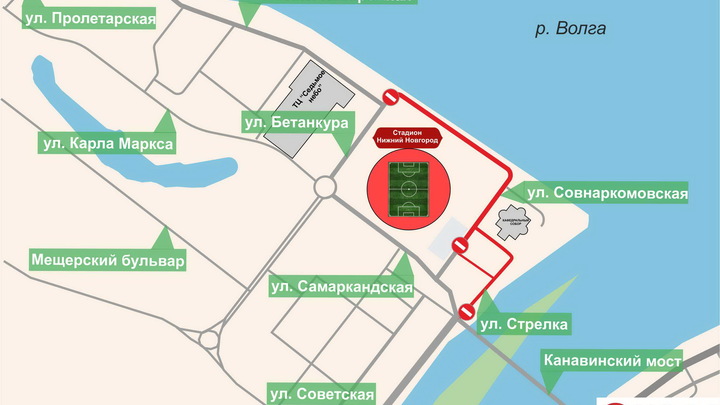 Улицы Совнаркомовскую, Стрелку и Волжскую набережную перекроют на Пасху