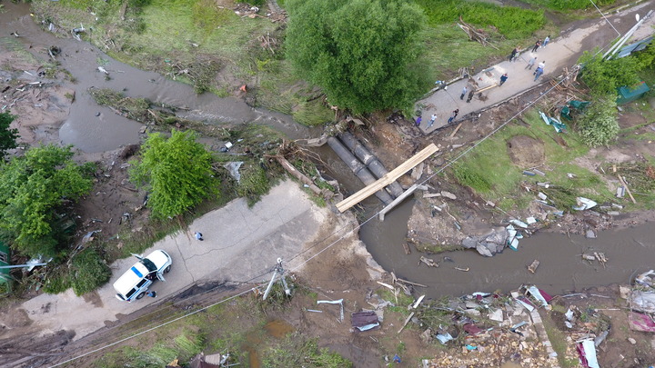 В Анапе два населённых пункта подтопило после дождей и таяния снега — соцсети