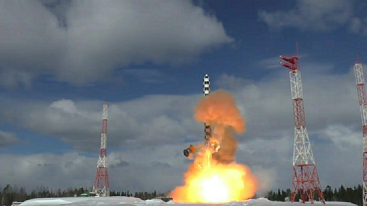 Минобороны рассказало об испытаниях новейшей ракеты «Сармат»