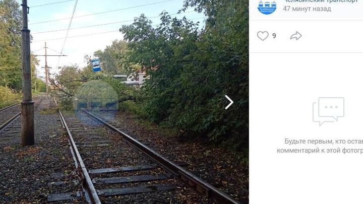 В Челябинске ураган повалил ЛЭП и парализовал транспорт
