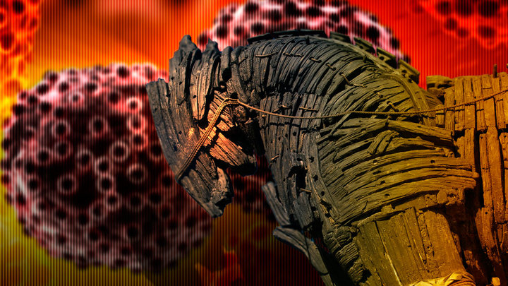 Троянский конь вытопчет раковую клетку