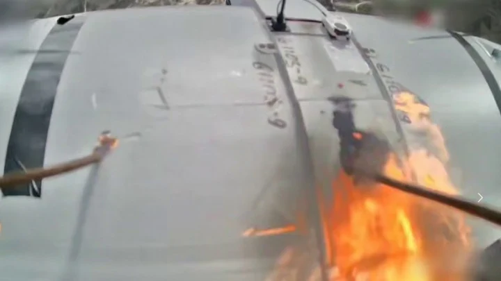 Появилось видео охоты «русского сокола» на дрон ВСУ: выпотрошил в воздухе