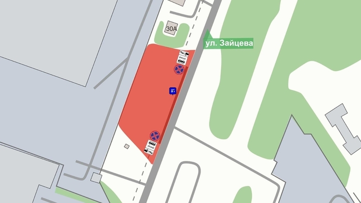 Парковку на улице Зайцева запретили в Нижнем Новгороде с 11 ноября