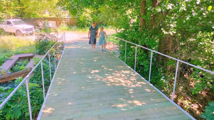 В посёлке Пшада Геленджика отремонтировали мост