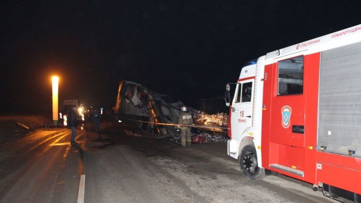 Страшное ДТП в Холмогорском районе: две фуры всмятку, человек погиб