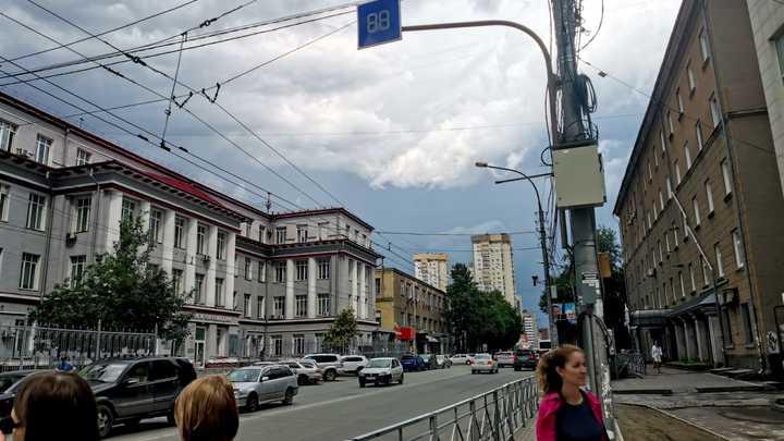 В Новосибирске днём 21 июля выпал мощный град