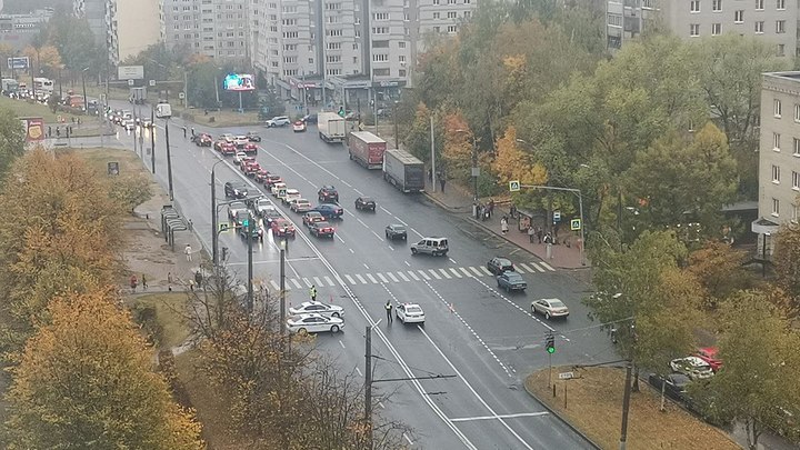 Во Владимире из-за упавшего столба стоит Верхняя Дуброва