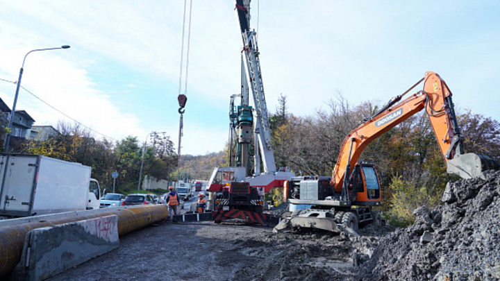 В Сочи начали восстанавливать повреждённые непогодой участки трассы А-147