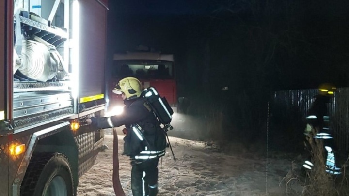 В Селивановском районе под утро сгорел частный дом