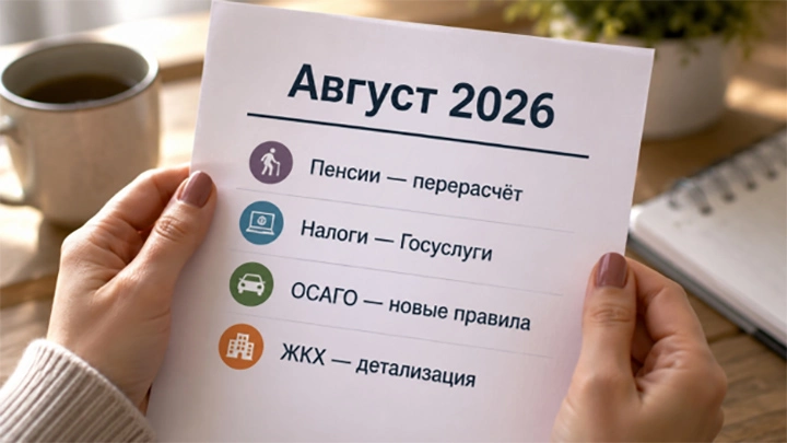 Что изменится с 1 августа: Пенсии, налоги, ОСАГО и другие нововведения