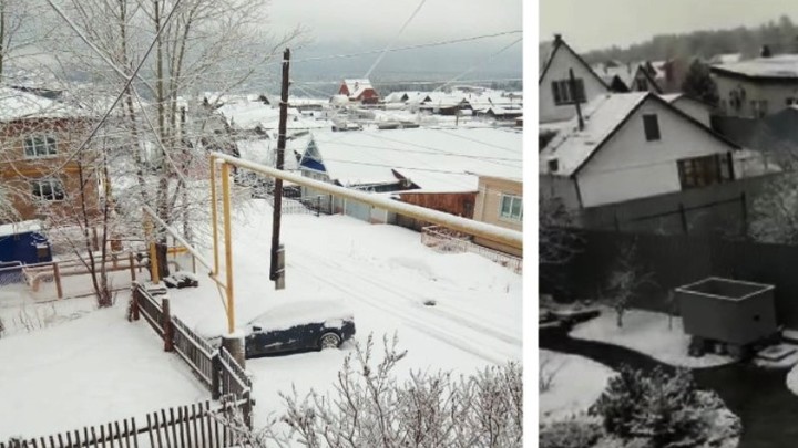 Челябинскую область накрыло снегом