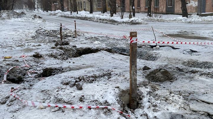 В Челябинске назвали причину аварии на водопроводе в Ленинском районе