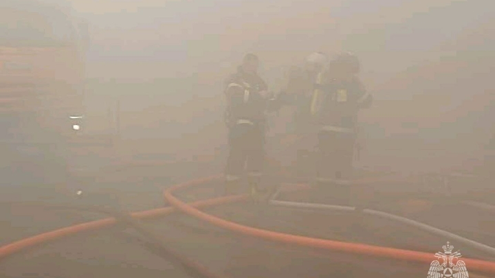 Пожар на рынке Садовод в Москве локализован
