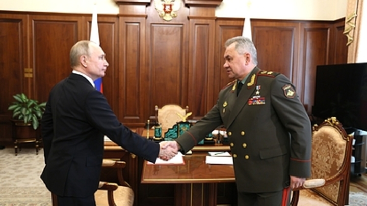 Воины проявляют героизм: Шойгу доложил Путину об успехах сил СВО на передовой