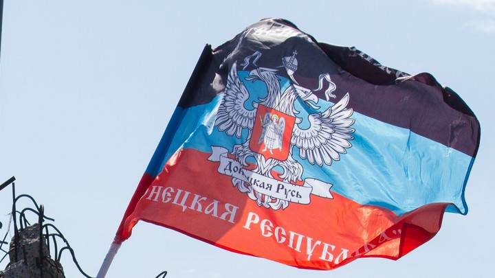 Пушилин водрузил флаг ДНР над Бахмутом