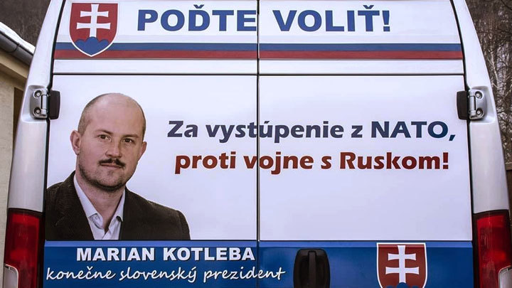 Кандидат в президенты Словакии Мариан Котлеба: «За выход из НАТО, против войны с Россией»