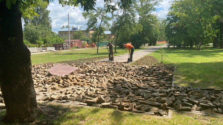 Благоустройство сквера Ленинского Комсомола началось в Нижнем Новгороде