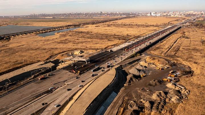 Движение по новому пойменному мосту на Южном подъезде к Ростову запустят 2 декабря