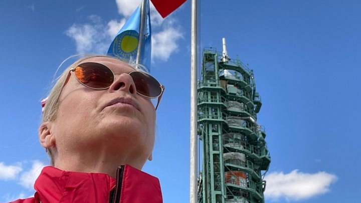 Вице-мэр Анна Терешкова показала на видео запуск ракеты с символикой Новосибирска