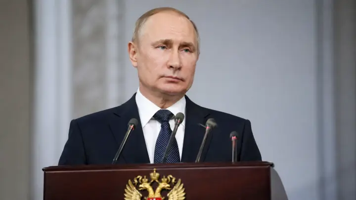 В кортеже Путина увидели пикап ПВО «Катран» с пулеметами для уничтожения дронов