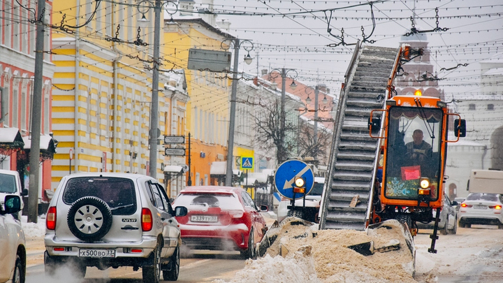 Куда вывозят собранный снег из Владимира