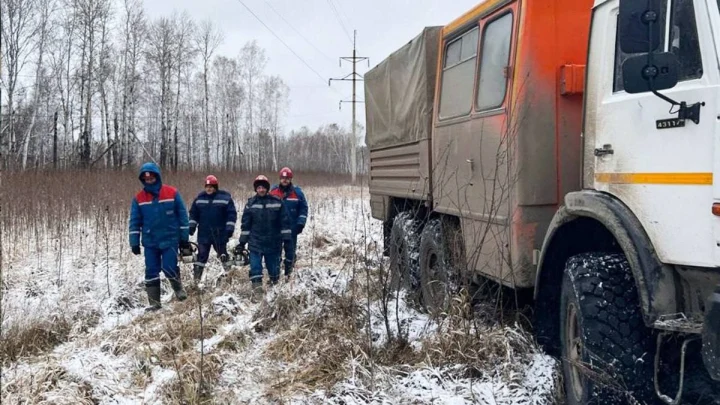 В Новосибирской области из-за урагана оказались обесточены шесть районов