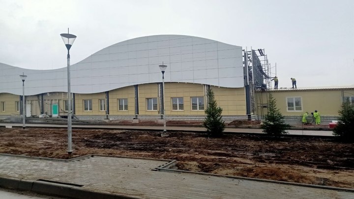 В новой инфекционной больнице под Новосибирском готовятся подключить отопление