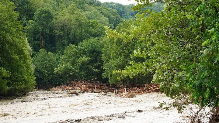 Появились кадры спасения одного из пропавших во время наводнения в Сочи туристов