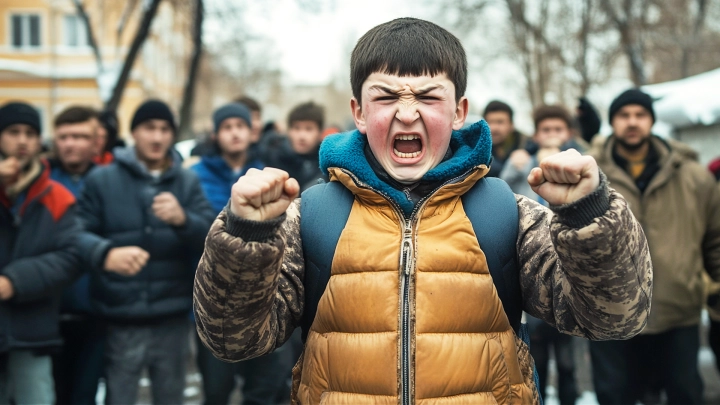 Народный сход после выходки кавказцев: У школы после избиения мальчика бунтуют родители