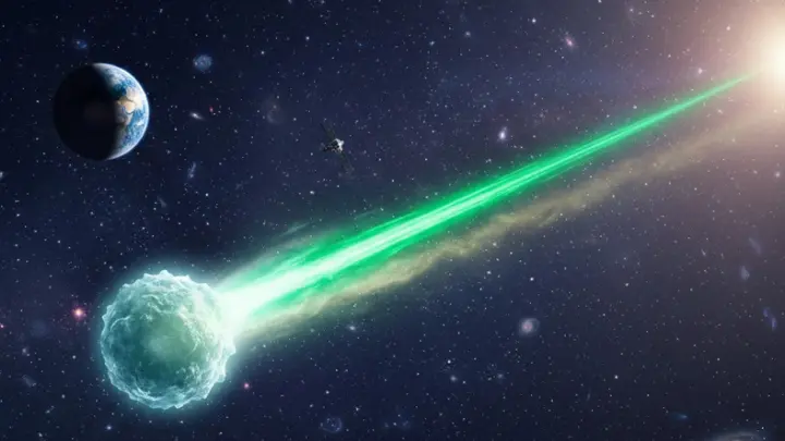 Считанные часы до сближения с Землей угрожающей неизвестностью кометы