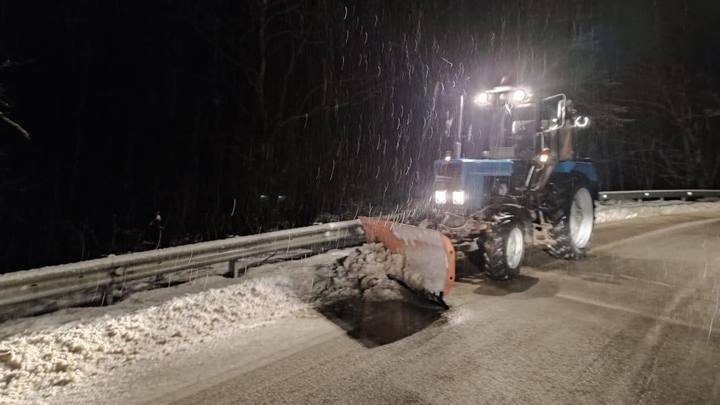 На Кубани для проезда закрыли дорогу Майкоп-Туапсе возле Шаумянского перевала