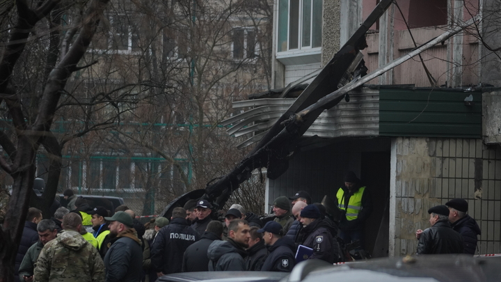 На Украине назвали причину крушения вертолёта с руководством МВД