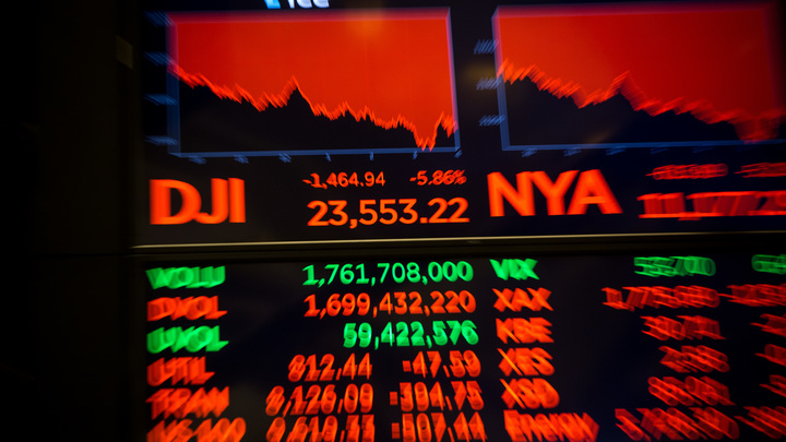 Чёрный понедельник 2.0: На биржах США самое крупное падение за последние 33 года