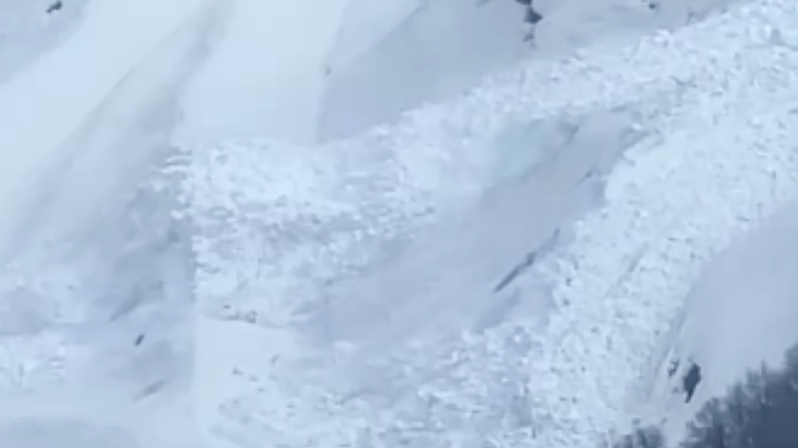 В Сочи рядом с горнолыжными трассами сошла лавина