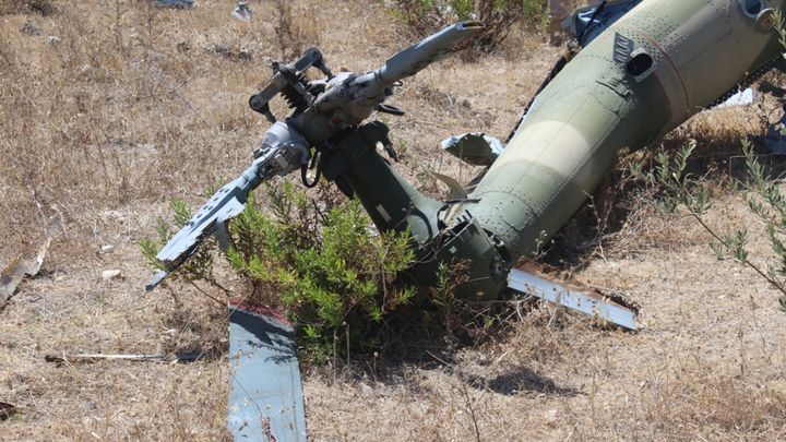 Минобороны Грузии опубликовало кадры крушения Су-25