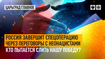 Россия завершит спецоперацию через переговоры с неонацистами - кто пытается слить нашу Победу?