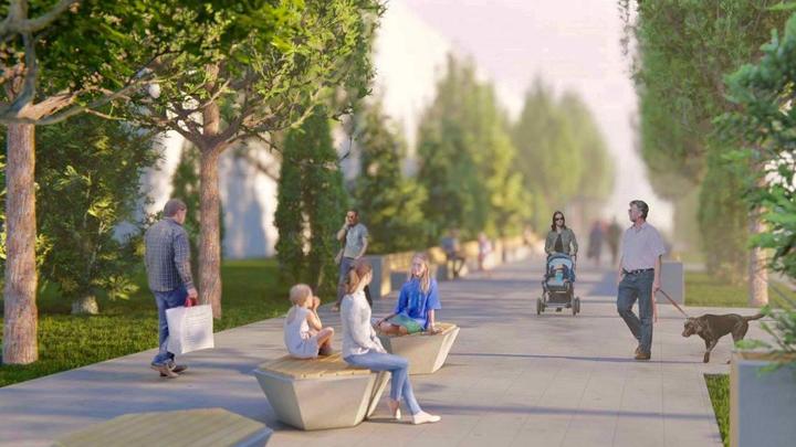 В Белореченске благоустраивают зону отдыха по улице Толстого