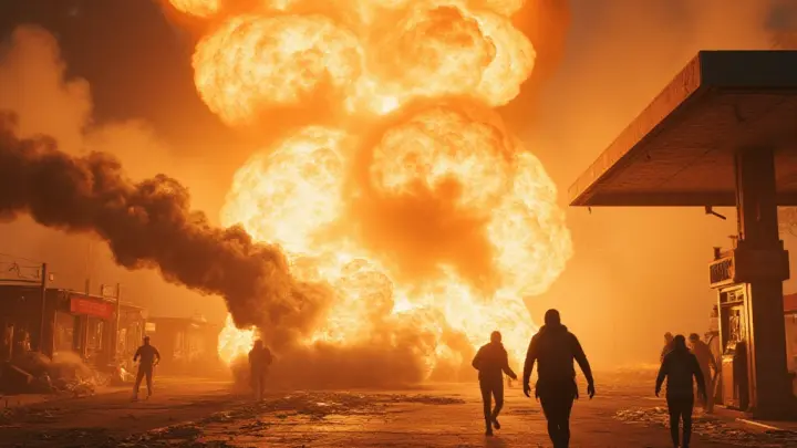 Взрыв цистерны с бензином на АЗС в ХМАО: двое пострадали, среди них пожарный